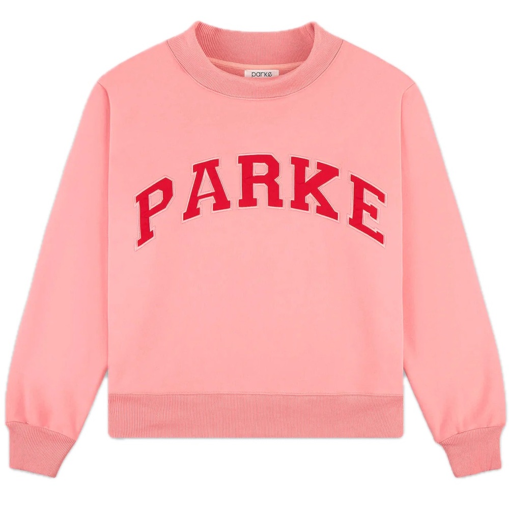 Parke Pink and Red Crewneck